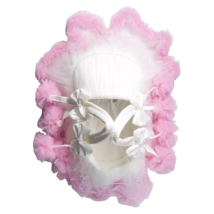 Βρεφική καλαθούνα για κορίτσια Reine ροζ  βρεφικές καλαθουνες στέμμα βαμβακερά μαιευτήριο νεογέννητα μηνών (9)