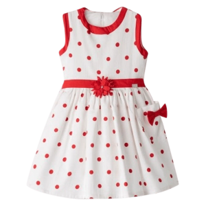 Παιδικό φόρεμα Εβίτα για κορίτσια Dots κόκκινο μοντέρνο βόλτα καλοκαιρινό ετών casual online (1)