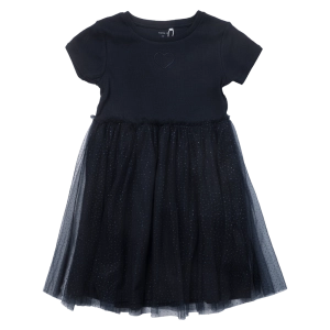 Παιδικό φόρεμα Name it για κορίτσια Heart μπλε καλοκαιρινό οικονομικό casual τούλι ετών online (3)