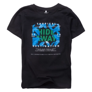 Παιδική μπλούζα Name it για αγόρια Hide away μαύρο καθημερινή καλοκαιρινή μακό βαμβακερή άνετη ετών online (1)
