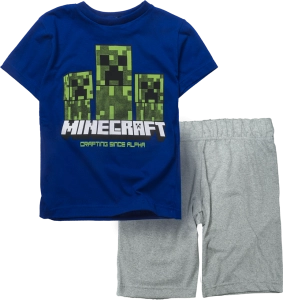 Παιδικό σετ Online για αγόρια Minecraft Creeper μπλε καλοκαιρινά σετάκια οιικονομικά προσφορά ελληνικά φτηνά ετών Online (1)