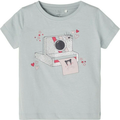 Παιδική μπλούζα Name it για κορίτσια Polaroid μέντα οικονομικά αγορίστικα επώνυμα καθημερινά