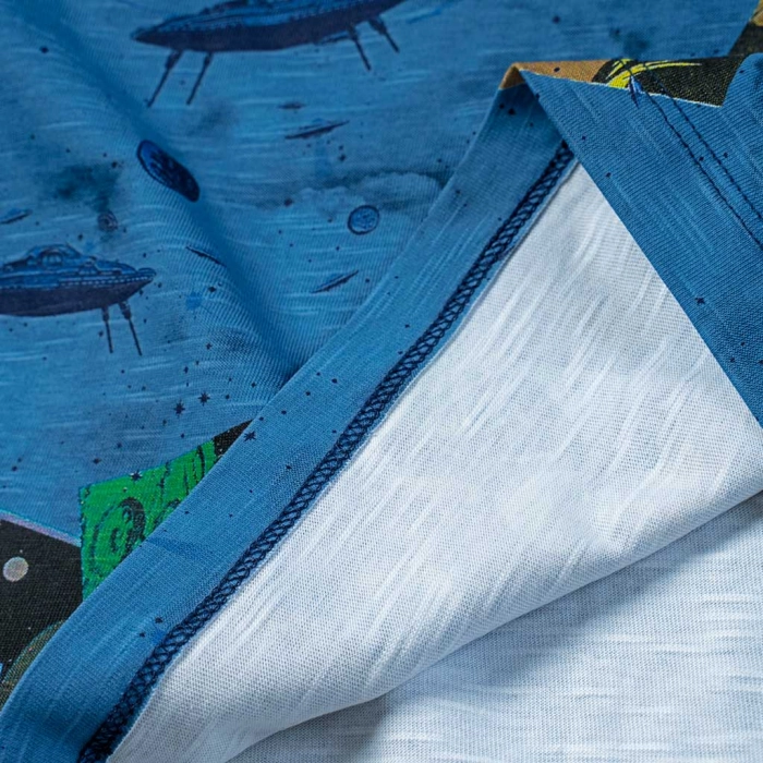 Παιδική μπλούζα Desigual για αγόρια Travel Μπλε αγορίστικες μοντέρνες μπλούζες επώνυμες 5