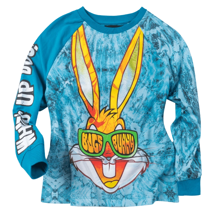 Παιδική μπλούζα Desigual για αγόρια Bunny Μπλε αγορίστικες μοντέρνες μπλούζες looney tunes