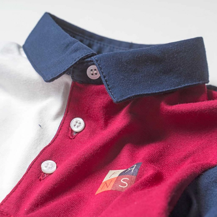 Βρεφική μπλούζα Mayoral για αγόρια Triple Color αγορίστικες πόλο μπλούζες μοντέρνες 3
