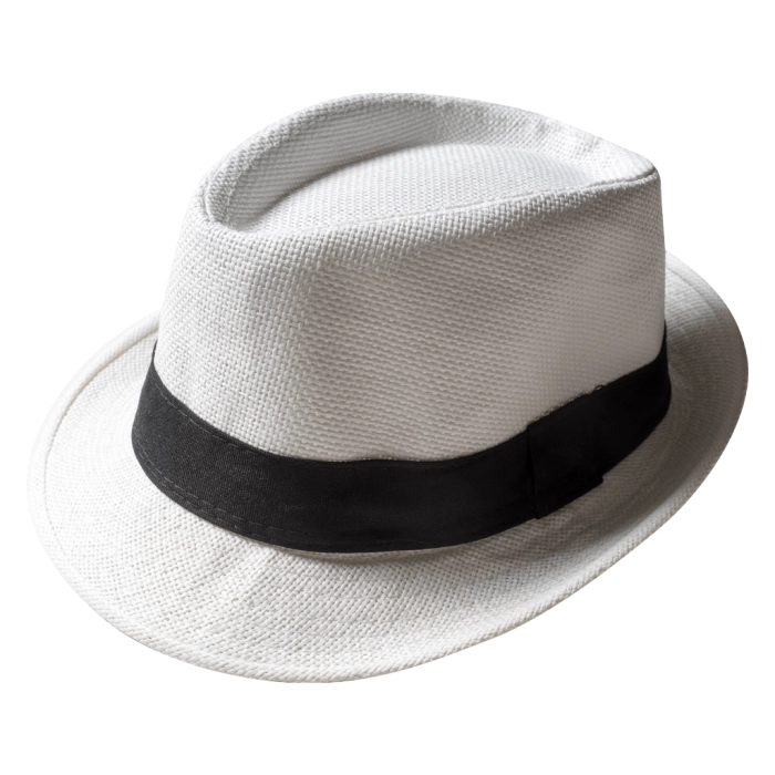 Παιδικό καπέλο για αγόρια Boss Άσπρο αγορίστικα αξεσουάρ για καλό ντύσιμο για βαφτιστικά
