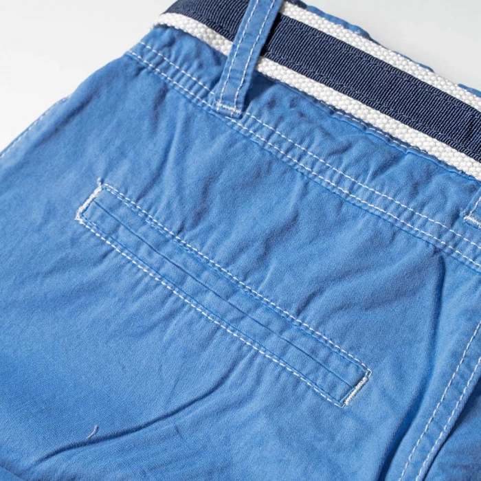 Παιδικό παντελόνι New College για αγόρια Blue Sea Μπλε αγορίστικα μοντέρνα μονόχρωμα ελληνικά παντελόνια 5