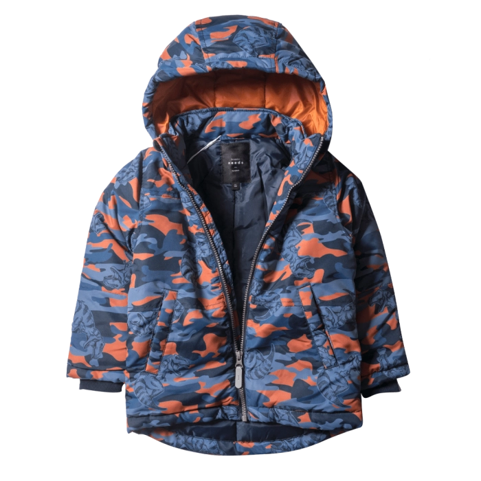 Παιδικό μπουφάν Name it για αγόρια Orange Army Παραλλαγής αγορίστικα μοντέρνα μπουφάν επώνυμα ζεστά