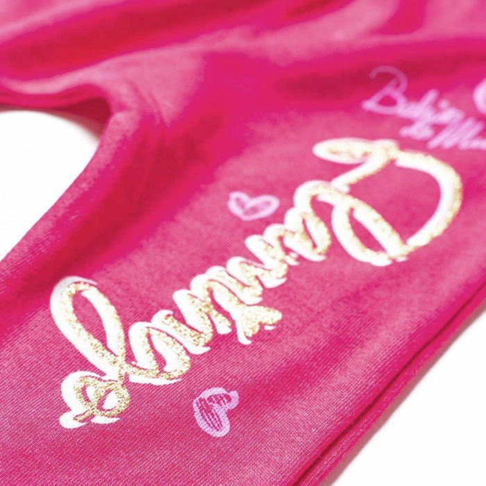 Βρεφικό σετ φόρμας για κορίτσια Flamingo φούξια μοντέρνο με κουκούλα με ζακέτα μηνών αθλιτικό ελαστικό άνετο καθημερινό για βόλτα 5