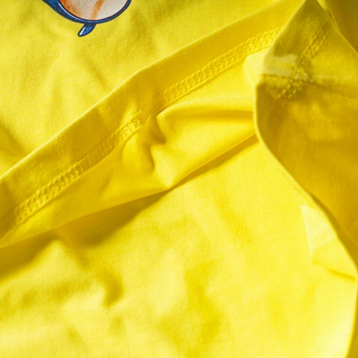 Παιδικό σετ φόρμας για κορίτσια Effects κίτρινο για κορίτσια με στράς με στάμπα καθημερινό άνετο οικονομικό casual ζακέτα paidika rouxa online 4