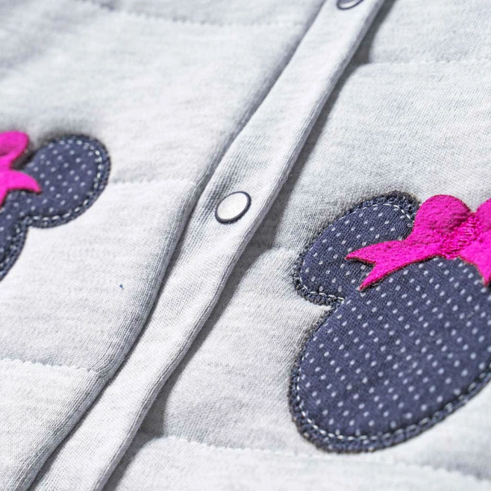 Βρεφικό σετ για κορίτσια Cute Mouse μπλε κοριτσίστικο μοντέρνο πουά οικονομικά άνετα για μηνών βόλτα αμάνικα minnie κουμπιά