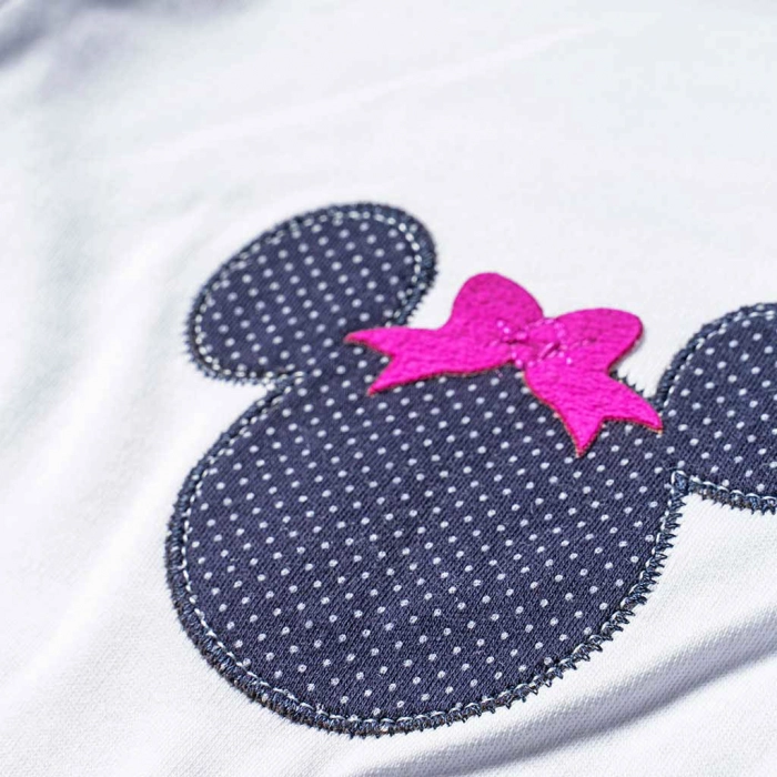 Βρεφικό σετ για κορίτσια Cute Mouse μπλε κοριτσίστικο μοντέρνο πουά οικονομικά άνετα για μηνών βόλτα αμάνικα minnie στάμπα