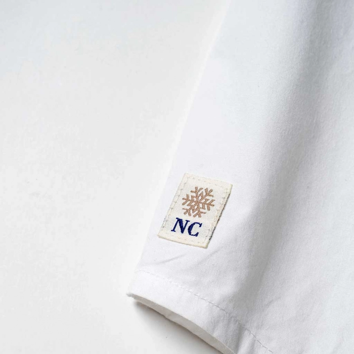 Παιδικό πουκάμισο New College για αγόρια Grey Άσπρο αγορίστικα ελληνικά μοντέρνα κλασσικά 2