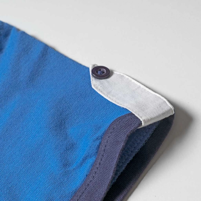 Παιδική μπλούζα New Collage για αγόρια Moto Μπλε αγορίστικες καλοκαιρινές ελληνικές μπλούζες κοντομάνικες 4