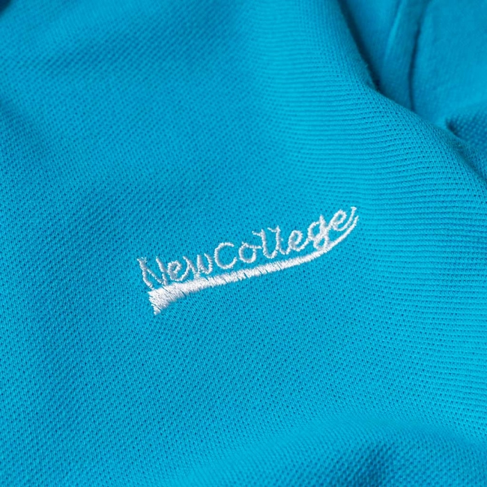 Παιδική μπλούζα New College για αγόρια Basic Γαλάζια καλοκαιρινές μοντέρνες ποιοτικές μπλούζες online 4