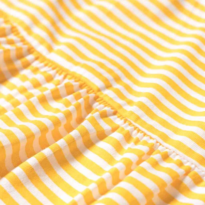 Παιδικό φόρεμα Name It για κορίτσια Stripes κίτρινο επώνυμα παιδικά ρούχα online κοριτσιστικα φορεματάκια ετών πιέτες