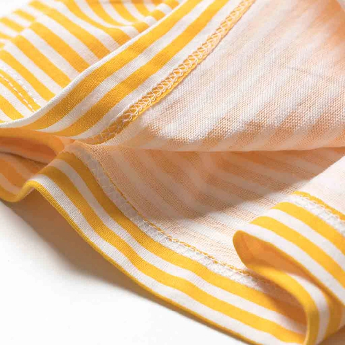 Παιδικό φόρεμα Name It για κορίτσια Stripes κίτρινο επώνυμα παιδικά ρούχα online κοριτσιστικα φορεματάκια ετών ύφασμα