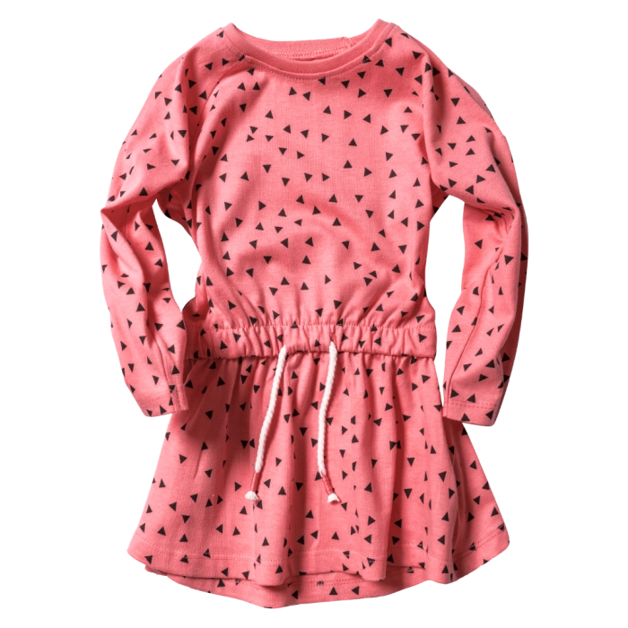 Παιδικό φόρεμα Minoti για κορίτσιαTriangles κοραλί μοντέρνα επώνυμα παιδικά ρούχα online μηνών
