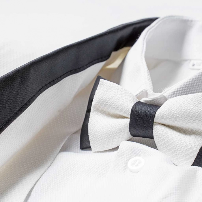 Παιδικό κοστούμι για αγόρια Μύκονος Λευκό αγορίστικα μοντέρνα βαφτιστικά παραγαμπράκια καλό ντύσιμο 6