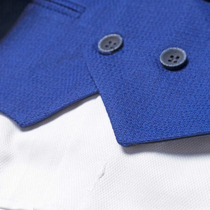 Παιδικό κοστούμι για αγόρια Infinity Μπλε Ρουά αγορίστικα μοντέρνα βαφτιστικά παραγαμπράκια καλό ντύσιμο 5