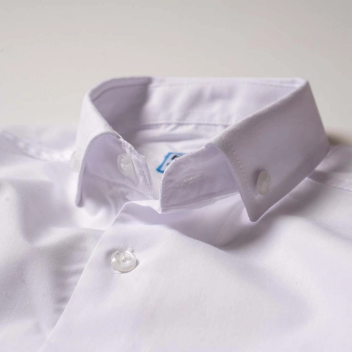 Παιδικό πουκάμισο για αγόρια Trappes άσπρο καλά πουκάμισα για αγοράκια ετών βαμβακερά μοντέρνα ιδιαίτερα online 1