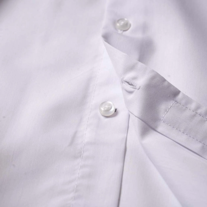 Παιδικό πουκάμισο για αγόρια Trappes άσπρο καλά πουκάμισα για αγοράκια ετών βαμβακερά μοντέρνα ιδιαίτερα online 3