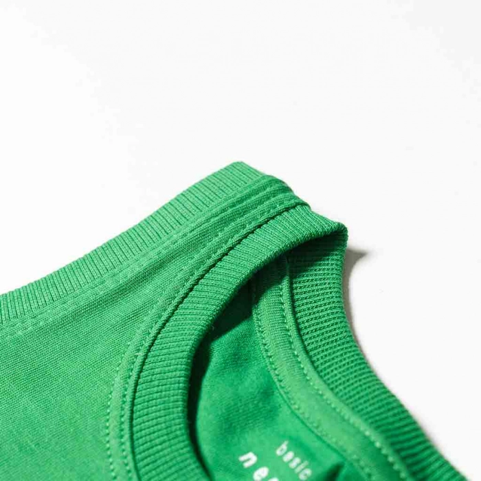 Παιδική μπλούζα για αγόρια Skater πράσινο Μοντέρνα παιδικά ρούχα online αγορίστικα καλοκαιρινά αμάνικα ετών ώμος