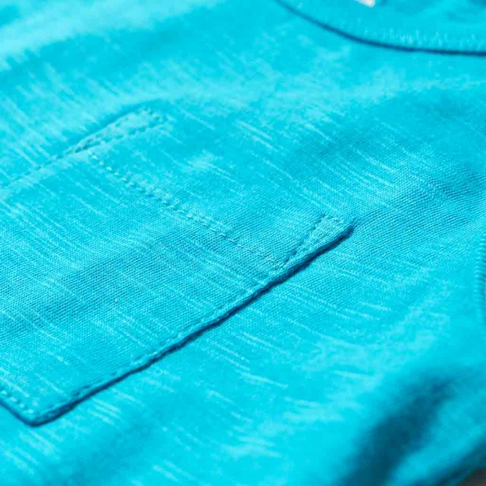 Παιδική μπλούζα Minoti για αγόρια αμάνικη γαλάζιο Αγορίστικες μπλούζες επώνυμα παιδικά ρούχα online χρονών τσέπη