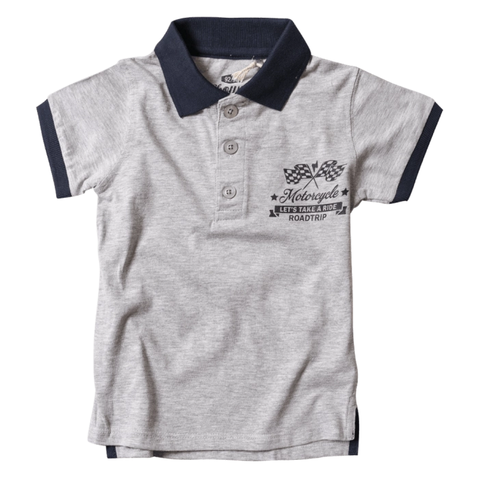 Παιδική μπλούζα για αγόρια Motorcycle γκρι κοντομάνικα μπλουζάκια για αγόρια ετών καλοκαιρινά online