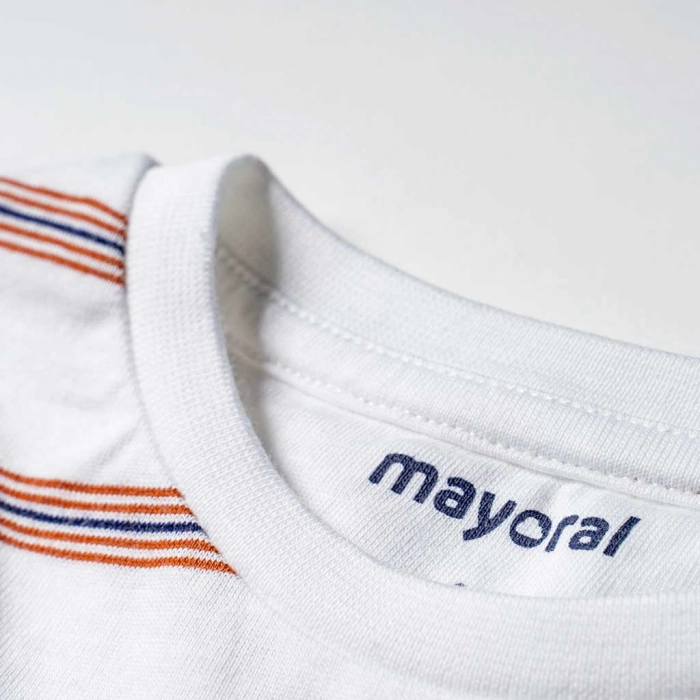 Παιδική μπλούζα Mayoral για αγόρια Boat Άσπρο αγορίστικη ποιοτική μοντέρνα καλοκαιρινή 1