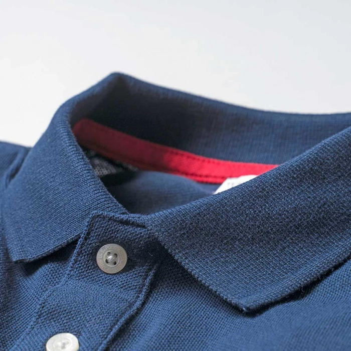 Παιδική μπλούζα US Polo για αγόρια Serius Μπλε αγορίστικη ποιοτική με γιακά μοντέρνα κλασσική 3