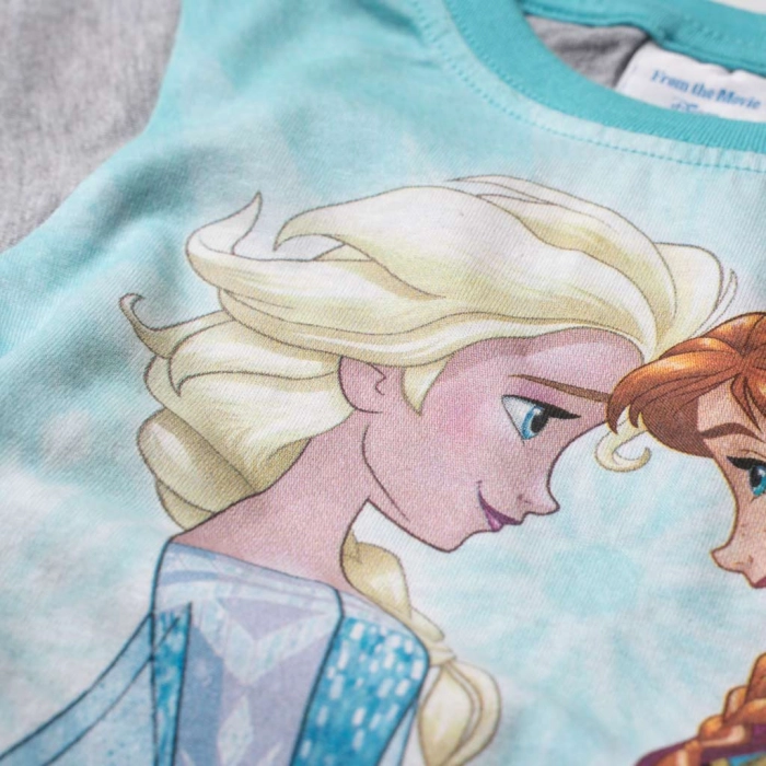 Παιδκή μπλούζα Disney για κορίτσια Froaen γαλάζιο καλοκαιρινές μπλούζες κοντομάνικες μοντέρνες για κοριτσάκια ετών Online προσφορά 1