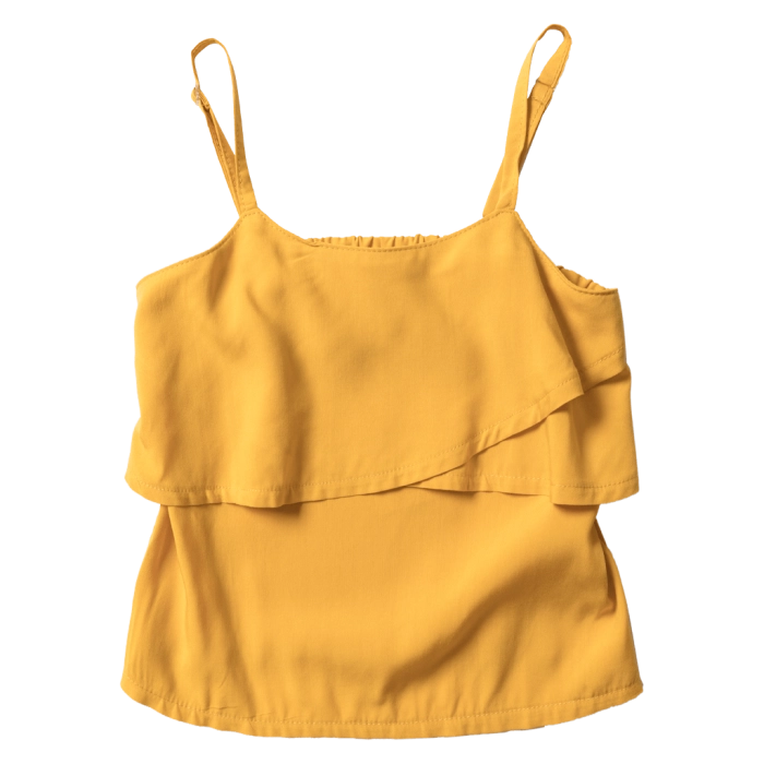 Παιδική μπλούζα New College για κορίτσια Summer κίτρινο επώνυμες μπλούζες κοριτσίστικες ραντάκι μοντέρνες ετών online