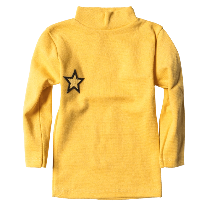 Παιδική μπλούζα ζιβάγκο unisex Star Κίτρινο αγορίστικες οικονομικές φτηνές καθημερινές για βόλτα