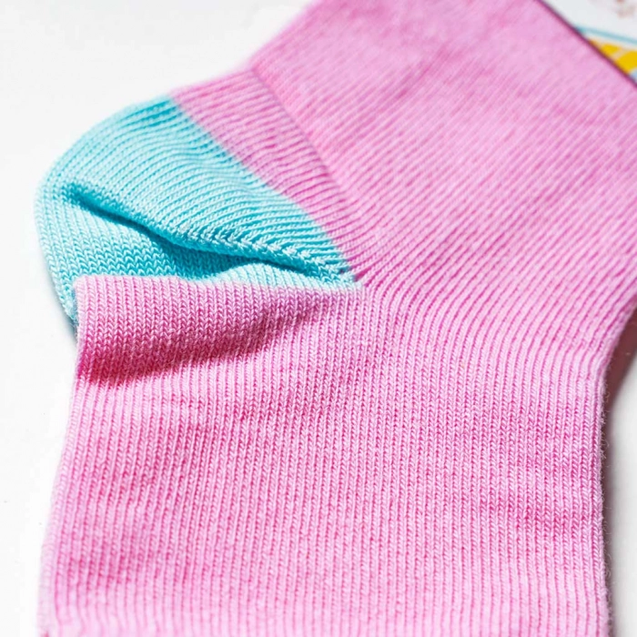 Παιδικές κάλτσες για κορίτσια Basic Ροζ απλή καθημερινή μονόχρωμη online 1