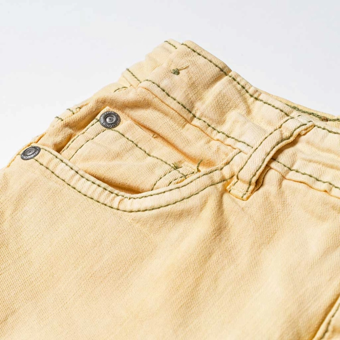 Παιδικό παντελόνι Minoti Single Κίτρινο κοριτσίστικα αγορίστικα μοντέρνα τζιν παντελόνια 3