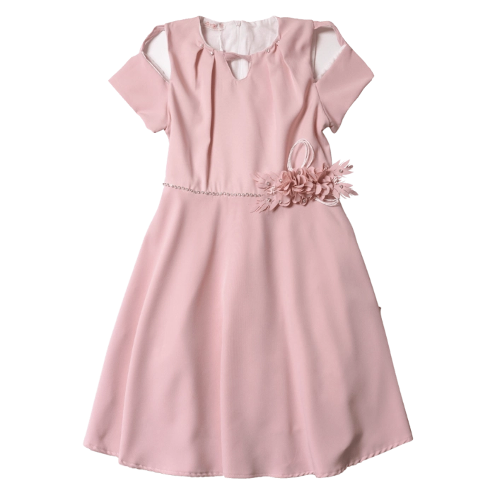 Βρεφικό φόρεμα για κορίτσια Bairo ροζ επίσημα αμπιγιέ καλά φορέματα εντυπωσιακά για βάφτιση γάμο εκκλησία για κορίτσια ετών