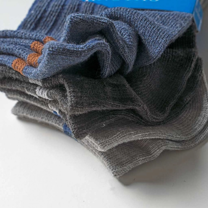 Παιδικές κάλτσες για αγόρια Classic Μπλε Γκρι Ανθρακί αγορίστικες μοντέρνες φθηνές 1