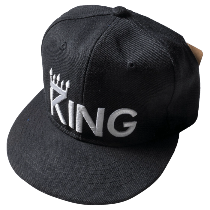 Παιδικό καπέλο για αγόρια King Μαύρο αγορίστικα καλοκαιρινά μοντέρνα καπέλα