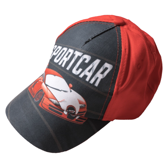 Παιδικό καπέλο για αγόρια SportCar Κόκκινο