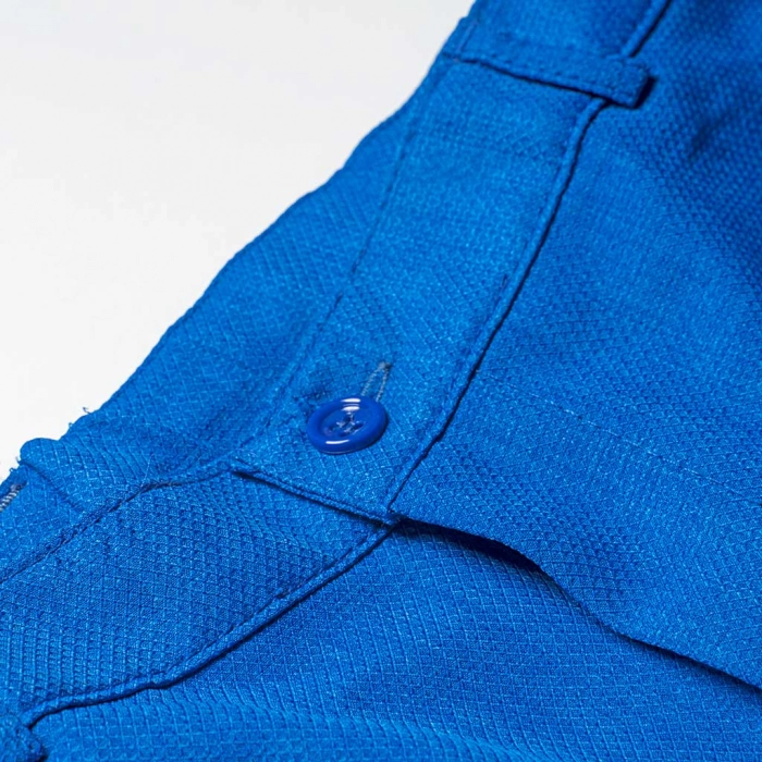 Παιδικό παντελόνι για αγόρια Groom Μπλε Ρουά αγορίστικα παντελόνια υφασμάτινα για γάμο και βάφτιση 4