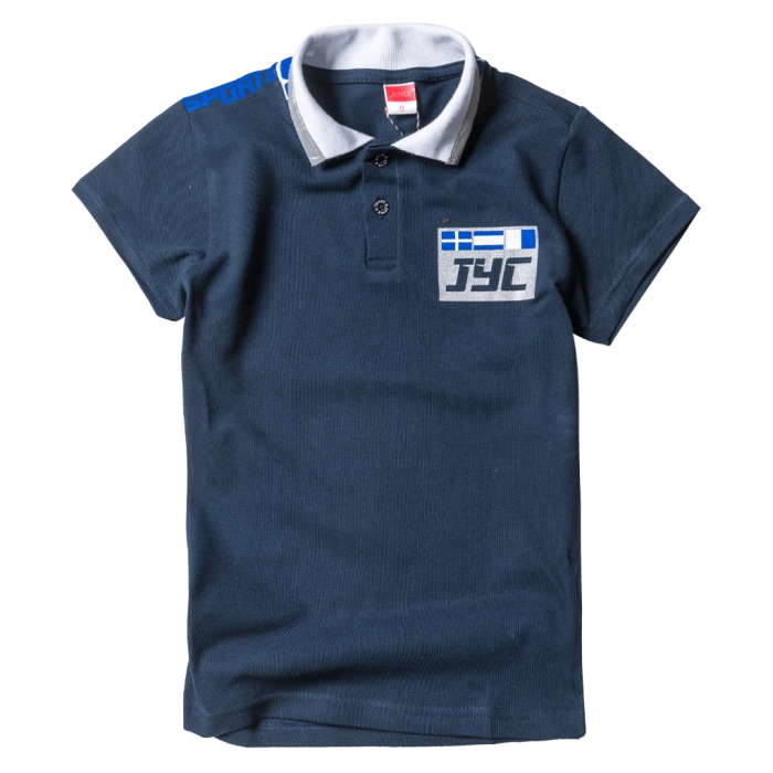 Παιδική μπλούζα Joyce για αγόρια JYC Μπλε αγορίστικα κοντομάνικα μπλουζάκια καλοκαιρινά