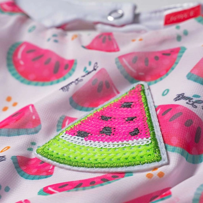 Παιδικό φόρεμα Joyce για κορίτσια Watermelon Φούξια κοριτσίστικα μοντέρα οικονομικά καλοκαιρινά με τούλι 3