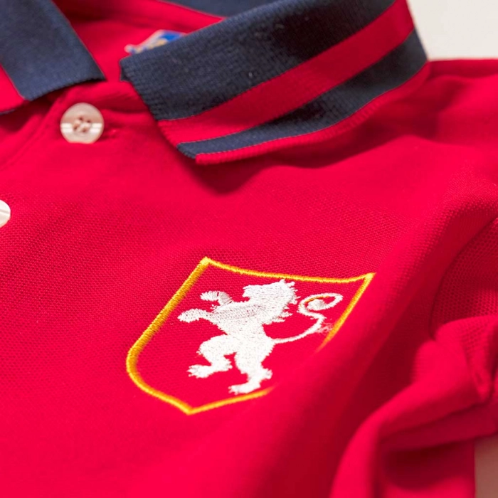 Παιδική μπλούζα για αγόρια Horse Κόκκινο αγορίστικες πόλο μπλούζες με γιακά καθημερινές καλές οικονομικές 3