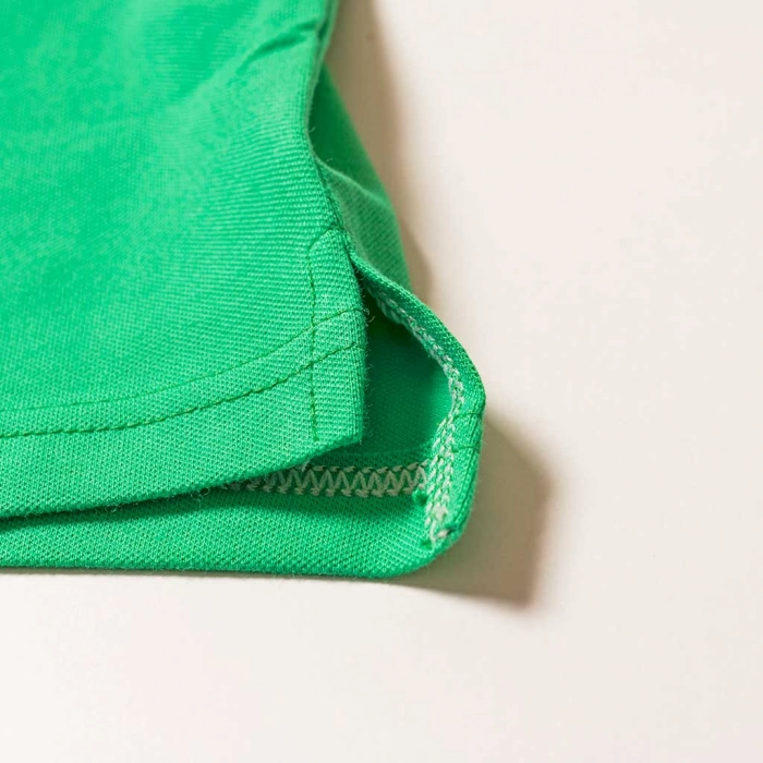 Παιδική μπλούζα για αγόρια No1 Πράσινο αγορίστικες πόλο μπλούζες με γιακά καθημερινές καλές οικονομικές 3