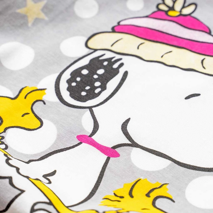 Παιδική πιτζάμα Like για κορίτσια Snoopy Ροζ κοριτσίστικες καλοκαιρινές μοντέρνες ελληνικές πιτζάμες 3