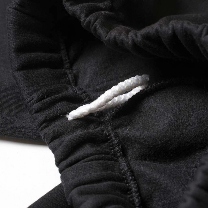 Παιδικό παντελόνι φόρμας Line για αγόρια χειμερινό μαύρο οικονομικά φούτερα παντελόνια σκέτα φόρμες χοντρά online 1