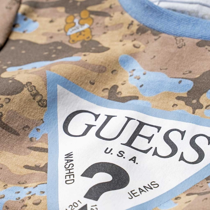 Βρεφικό σετ Guess για αγόρια Army baby Παραλλαγή καθημερινό αγορίστικο με στάμπα και βερμούδα online 4