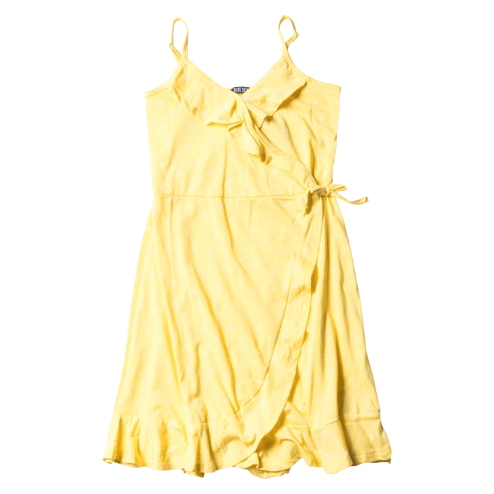 Παιδικό φόρεμα Blue Seven για κορίτσια Hearts Κίτρινο κοριτσίστικο χαριτωμένο καθημερινό μοντέρνο για δεπσοινίδες 1