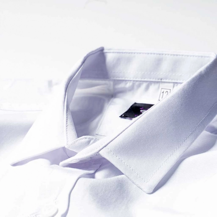 Παιδικό σετ για αγόρια Groom Άσπρο αγορίστικο κλασσικό με πουκάμισο και παντελόνι οικονομικό 2